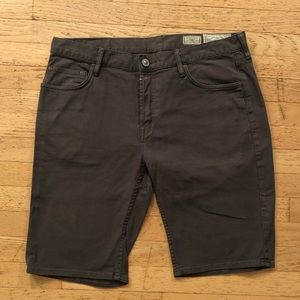 Allsaints Men’s Jeans Shorts Dark Gray